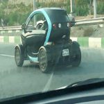 مشاهده اولین خودروی برقی ایرانی در خیابان‌های تهران