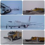 علیرغم بارش برف ، پروازهای ورودی و خروجی از فرودگاه ارومیه انجام شد . / البته صبح امروز فرودگاه ارومیه فقط یک پرواز عملیاتی داشت